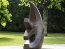 Grande Sculpture Moderne Poisson 100 Cm Brun destiné Statue De Jardin Moderne