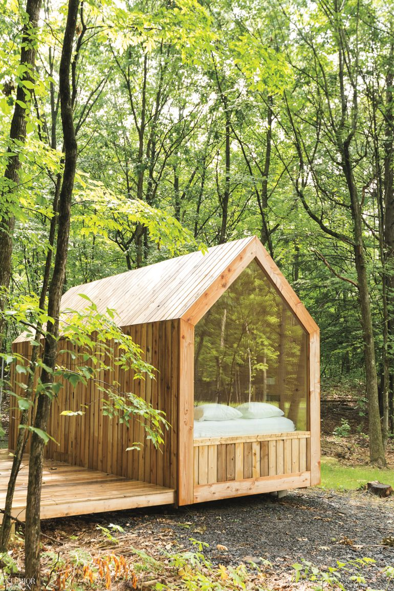 Hudson Valley Retreat Gather Greene Offers Glamping For ... concernant Forest Style Cabanon Sur Pilotis Maria