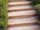 J'ai Refait Mon Escalier Extérieur En Traverses De Chemin De ... serapportantà Escalier Traverse Bois