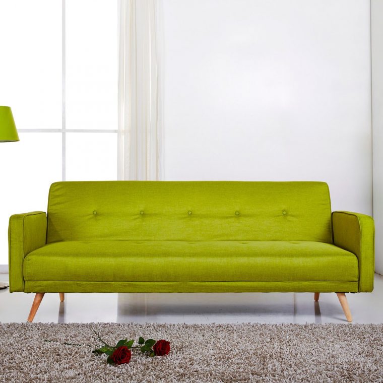 Kaligrafik - Canapé Clic-Clac Tissu 2 Places + Pieds Bois ... serapportantà Canap Kaligrafik Kaligrafik - Canapé Clic-Clac Tissu 2 Places + Pieds Bois ... serapportantà Canap Kaligrafik