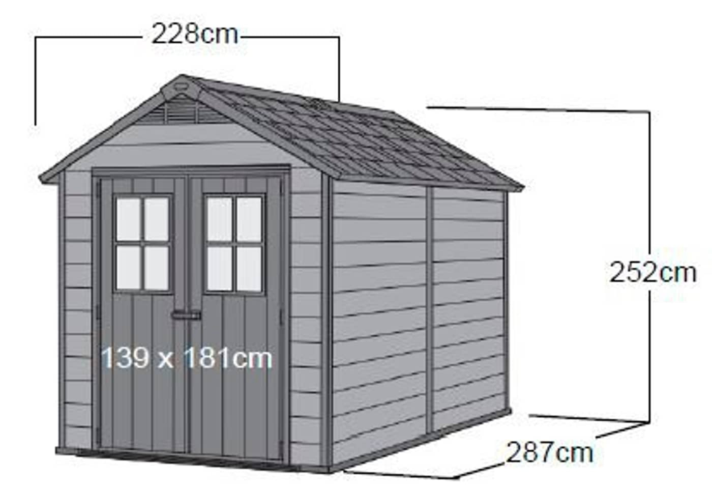 Keter Abris Woodshield Newton 759 avec Abri De Jardin Keter Newton 759