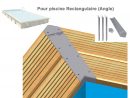 Kit 4 Margelles Finition Alu Angle 45° Piscine Rectangulaire pour Kit Finition Margelle Piscine Bois