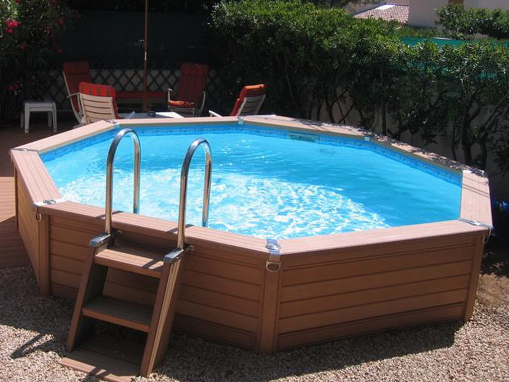 Kit Piscine Hors-Sol Azteck Ronde Diamètre 4.40M concernant Kit Terrasse Piscine Hors Sol