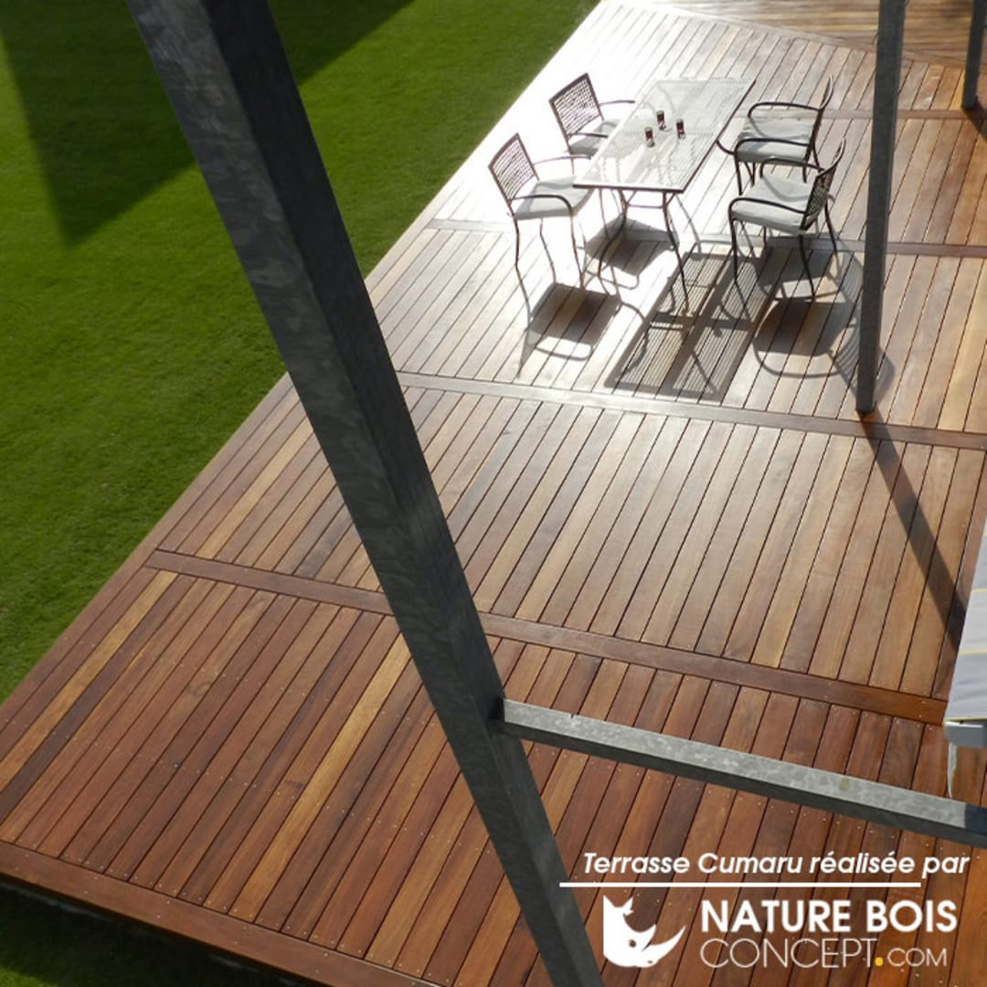 Kit Terrasse Bois Cumaru - 5 À 60M² tout Kit De Terrasse En Bois