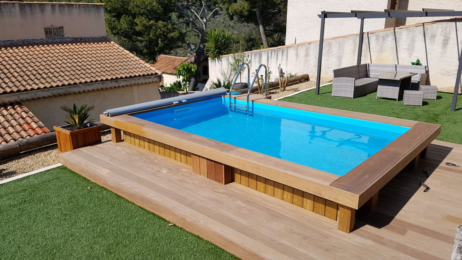 La Piscine Bois - Nos Réalisations à Piscine Bois 4X2 5