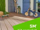 Lambourde Pin, Vert, L.2.4 M X L.7 Cm X Ep.45 Mm intérieur Kit De Terrasse En Bois