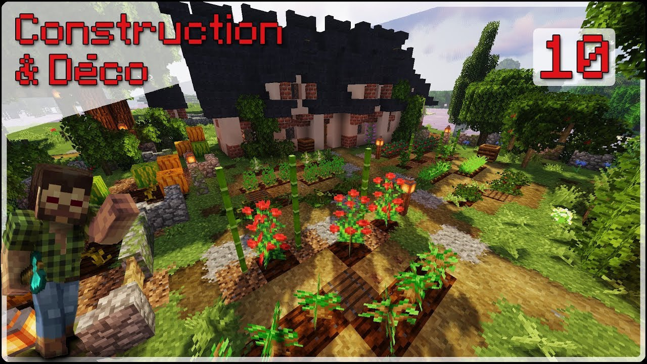 Le Jardin Potager ! - Construction &amp; Déco Ep10 - Guide Minecraft Avec  Fireafinity avec Potager Minecraft