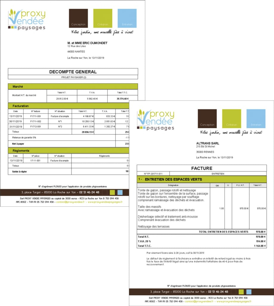 Logiciel De Gestion D'entreprise Pour Paysagistes Jardicontacts pour Devis Paysagiste