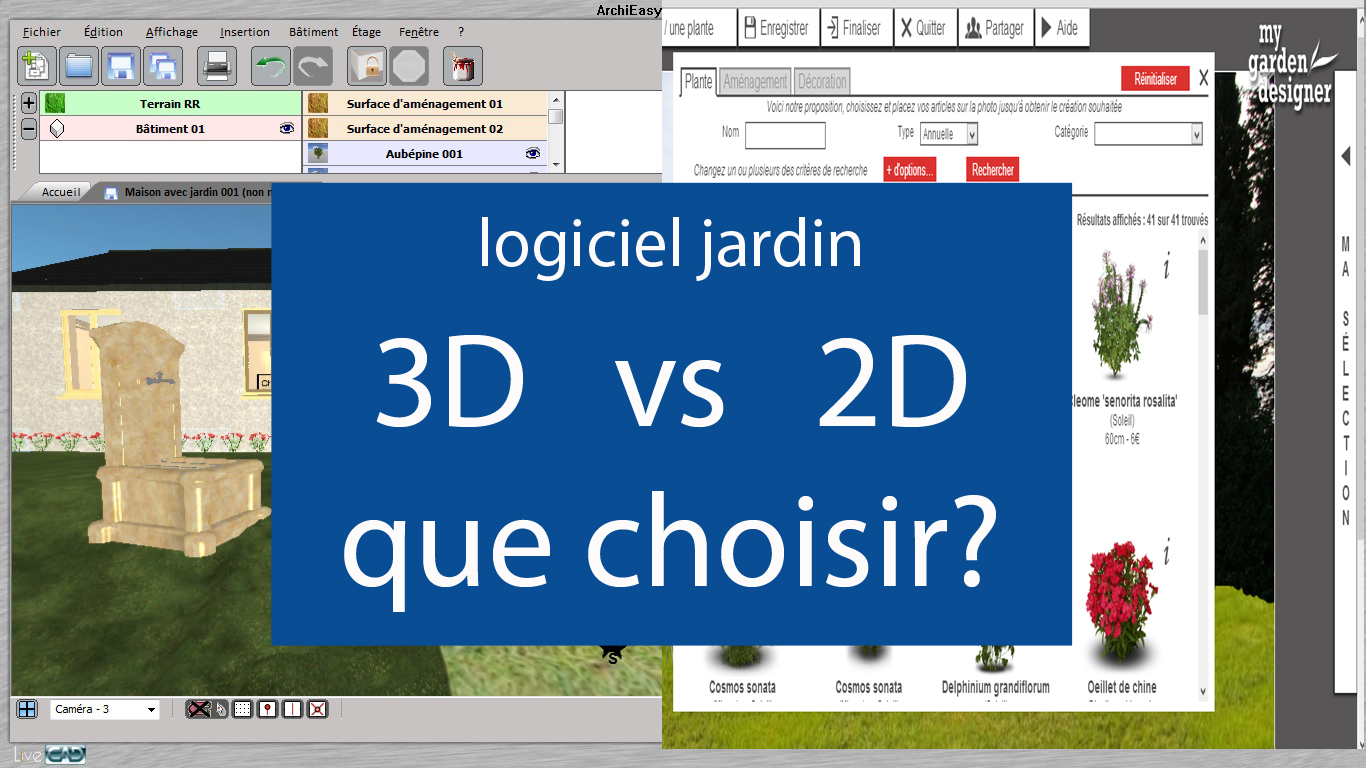 Logiciel Jardin 3D Ou 2D | Logiciels Jardins Le Guide destiné Logiciel 3D Gratuit Jardin