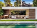 Moderne Poolhouse In Hout En Crépi | Bogarden | Modern Pool ... concernant Pool House Moderne