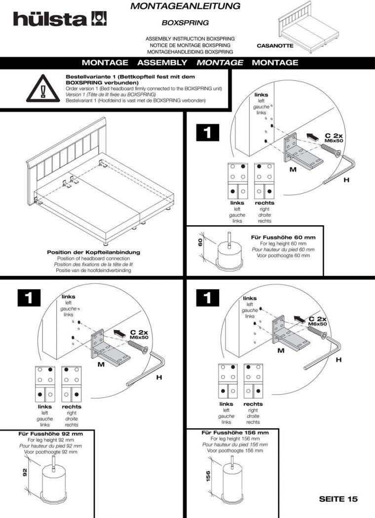 Montageanleitung Assembly Instruction Notice De Montage ... dedans Notice Montage Montageanleitung Assembly Instruction Notice De Montage ... dedans Notice Montage