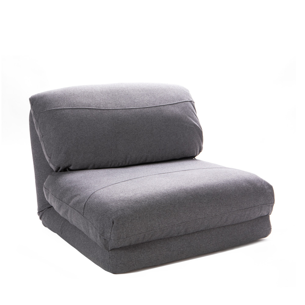 Nalo - Chauffeuse Convertible 1 Place En Tissu encequiconcerne Fauteuil 1 Place Convertible