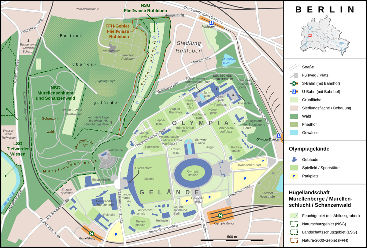 Parc Olympique De Berlin — Wikipédia destiné Plan Du Regime Du Toit