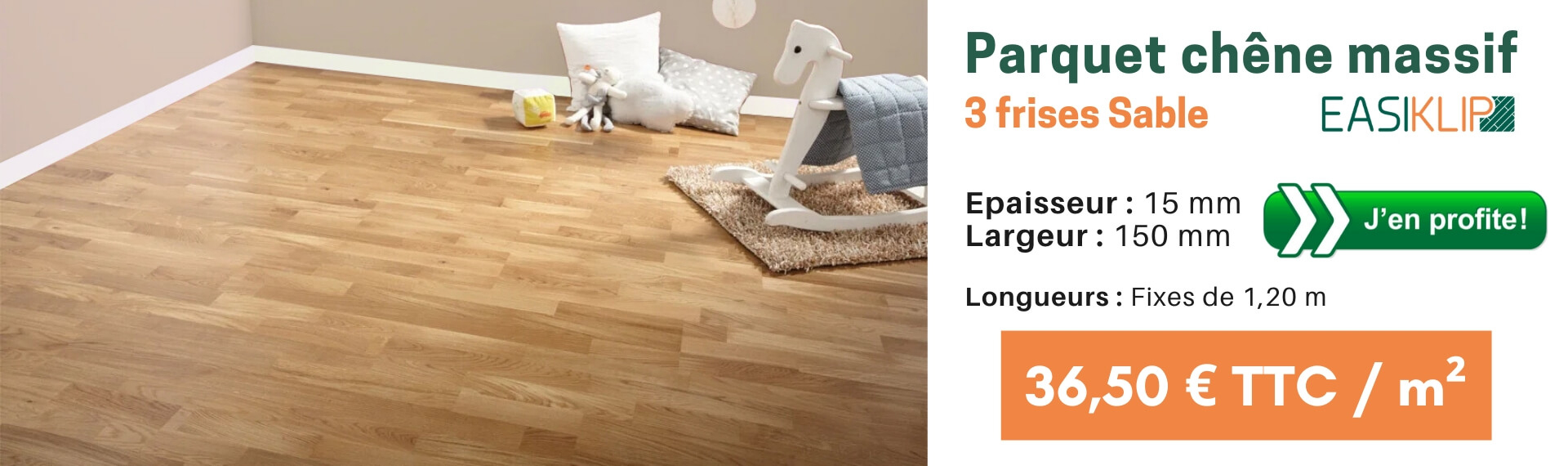 Parquet Chene Massif | Parquet Contrecollé Chêne Easiklip intérieur Destockage Parquet Paris