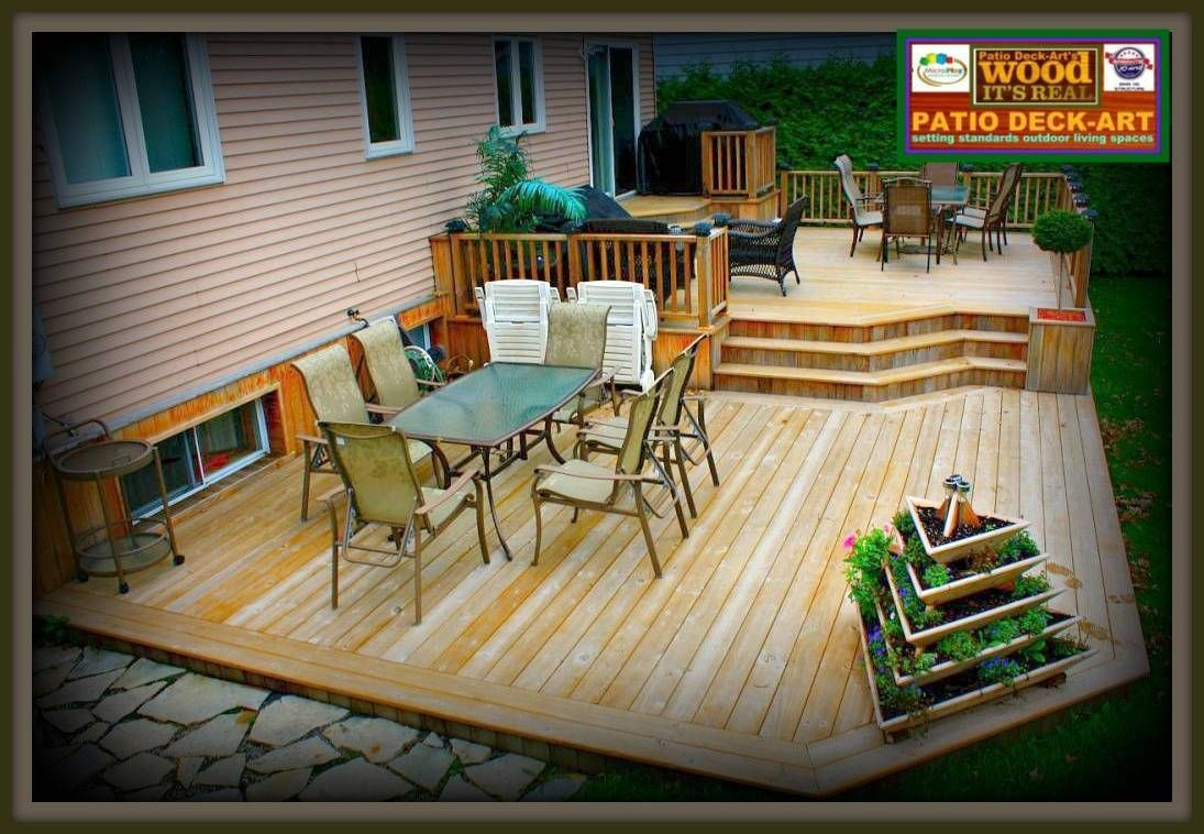 Patios Bois|Modele|Design| Plan | Ipe Deck | Cedre|Trex ... pour Modele Terrasse Bois