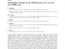 Pdf) Hydrological Changes In The Mediterranean Sea Over The ... avec Ides Terrasse Intime