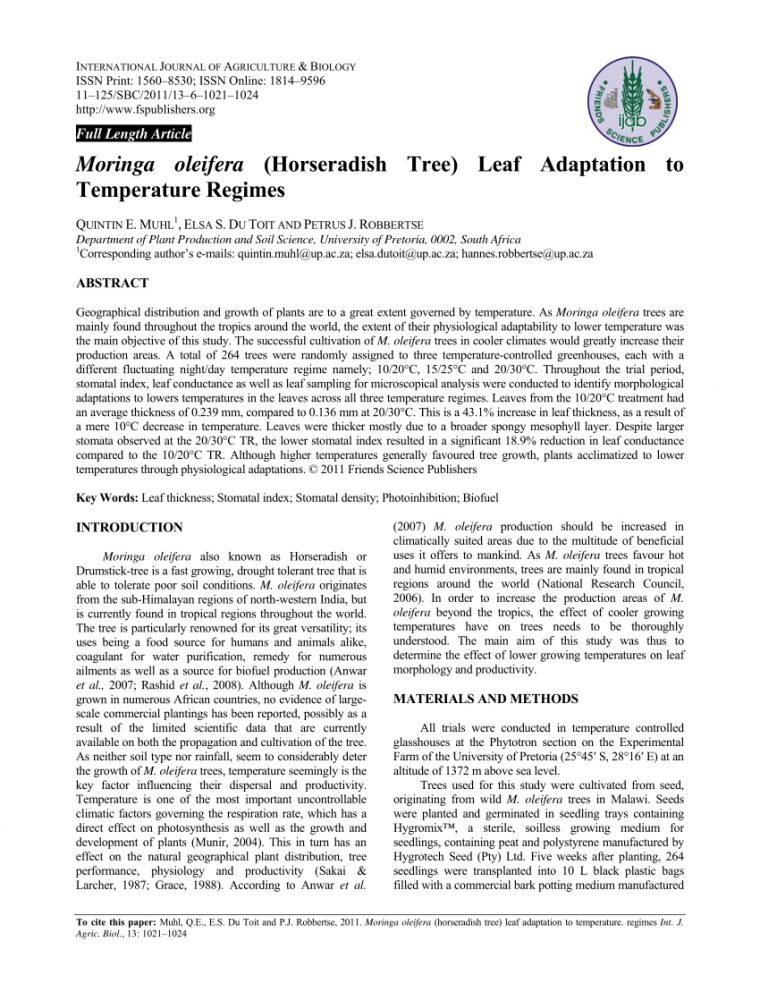 Pdf) Moringa Oleifera (Horseradish Tree) Leaf Adaptation To ... intérieur Plan Du Regime Du Toit Pdf) Moringa Oleifera (Horseradish Tree) Leaf Adaptation To ... intérieur Plan Du Regime Du Toit