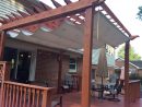 Pergola Shade. Made With A Painters Tarp From Home Depot, A ... serapportantà Pergola En Dur