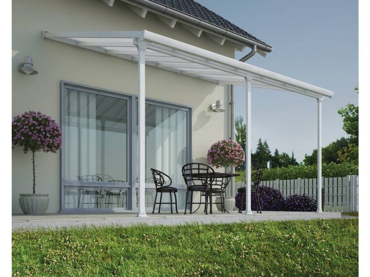 Pergola Veranda "tuscany" - 3 X 4.25M - Blanc 95322 95326 concernant Pergola Tuscany 4200 Pergola Veranda "tuscany" - 3 X 4.25M - Blanc 95322 95326 concernant Pergola Tuscany 4200