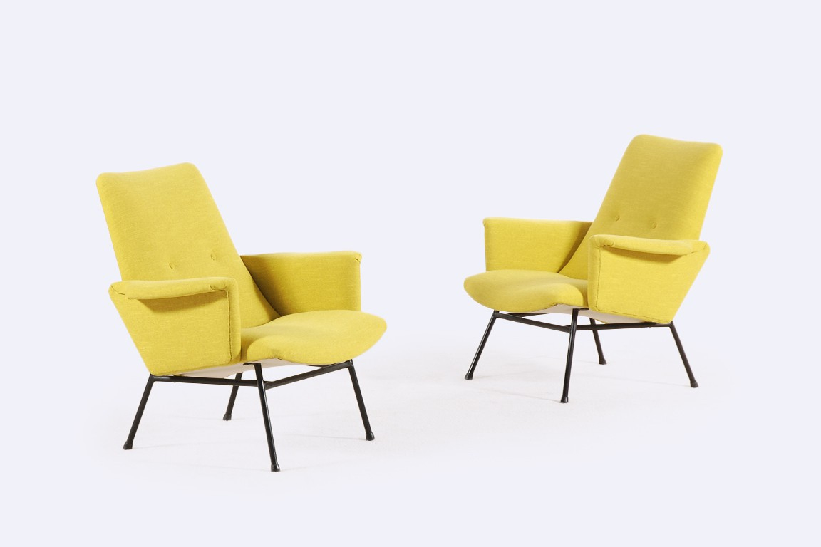 Pierre Guariche, Sk660 Armchairs, 1953 - Jasper à Sk660