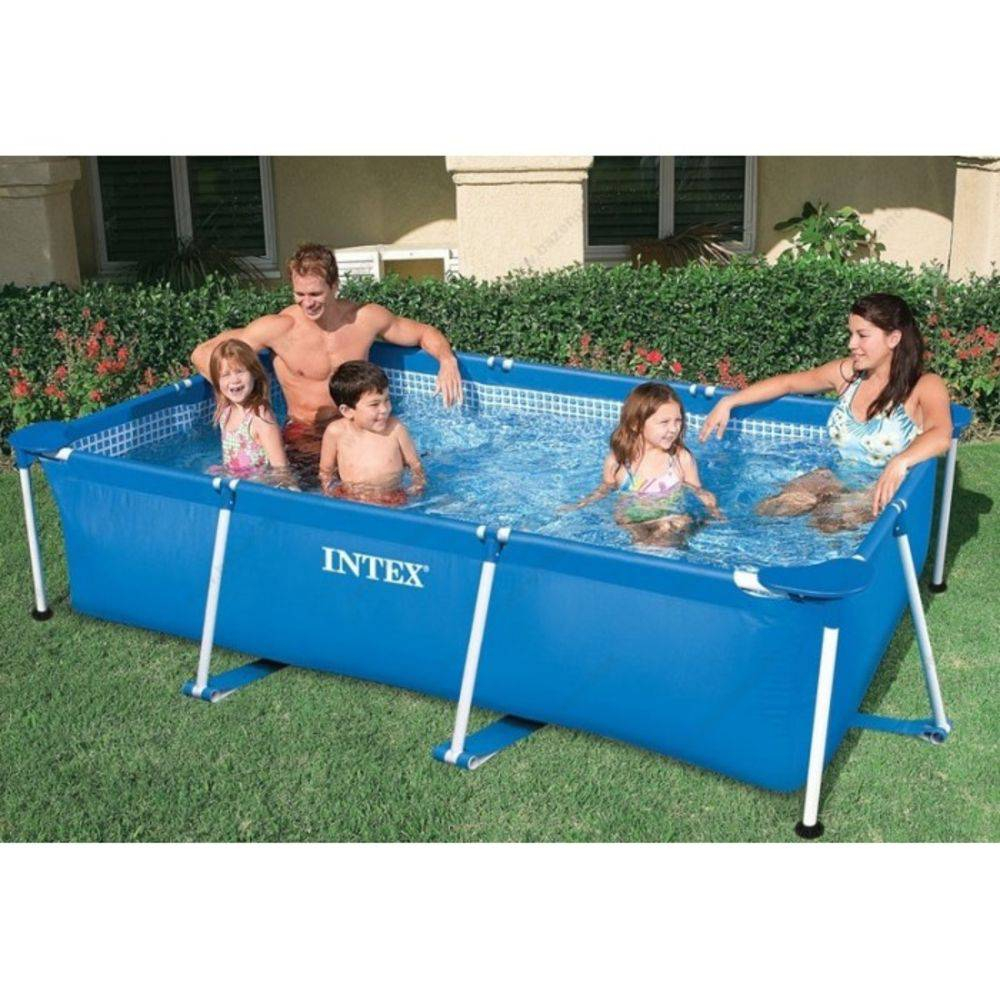 Piscina Intex Estrutural Retangular 2.282 Litros De Armação ... destiné Dalle Intex