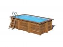 Piscine Bois Marbella 427 X 277 X H 119 Cm à Piscine Bois 4X2.5