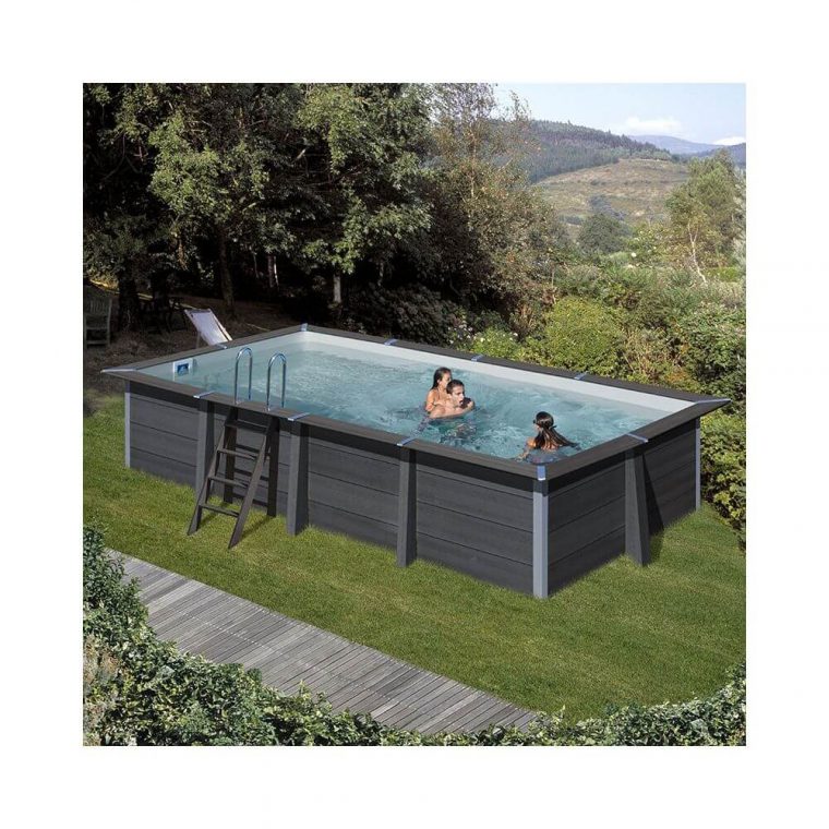 Piscine Composite Gré 606 X 326 X H 124 Cm destiné Piscine Composite Rectangulaire
