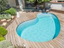 Piscine Coque Polyester Forme Haricot A Fond Plat Modele ... dedans Petite Piscine Coque Haricot