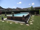 Piscine Hors Sol Acier Et Bois Fabrication Français 6M X 3M Avec Bloc  Filtrant à Piscine Bois 7M