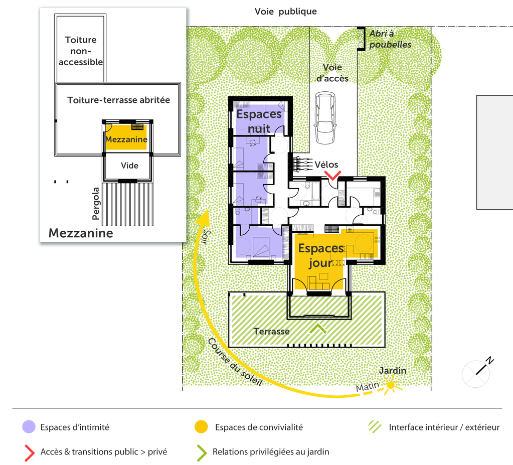 Plan Maison Plain-Pied Avec Toit-Terrasse - Ooreka tout Plan De Construction D&amp;#039;une Galerie Avec Toit