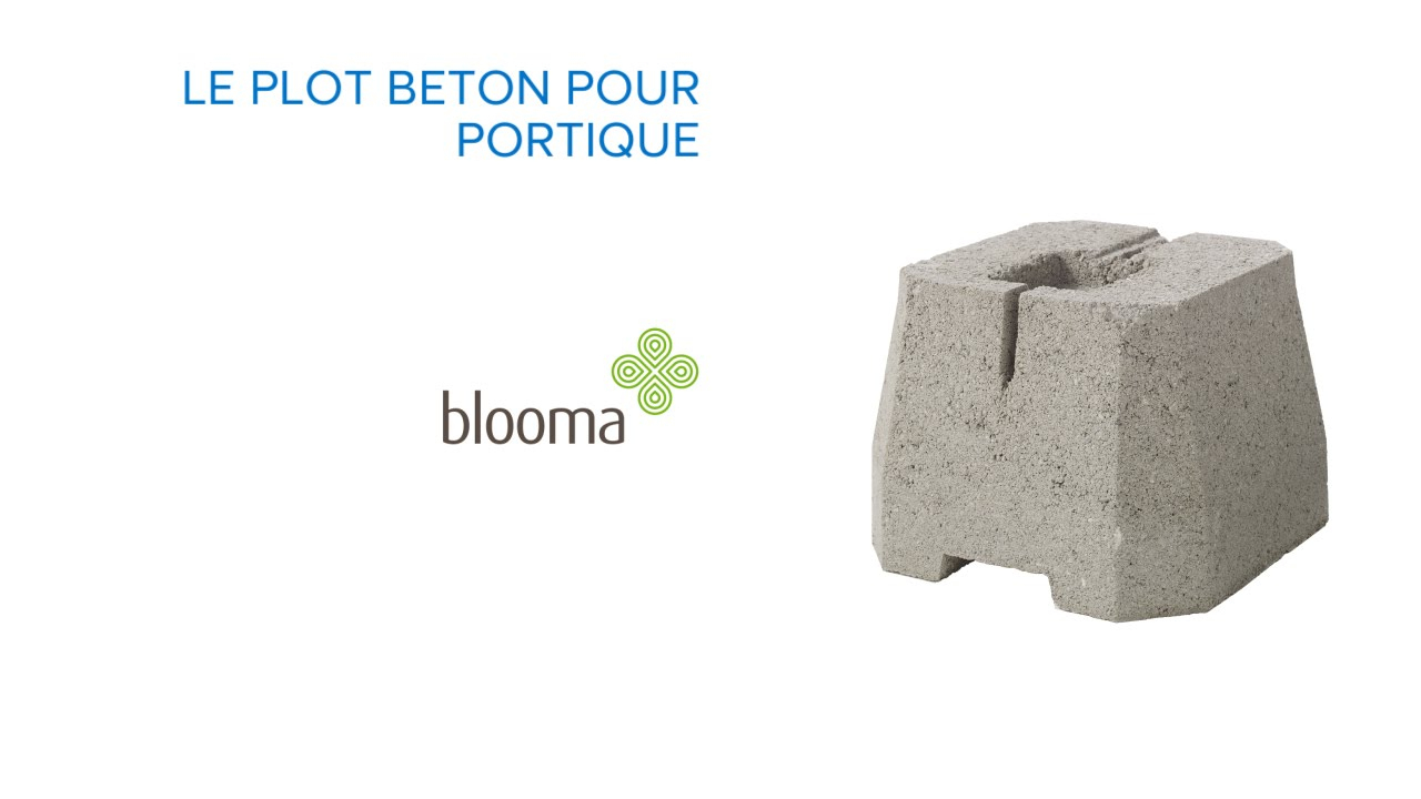 Plot Béton Pour Portique Blooma (676172) Castorama concernant Plot Beton Terrasse Brico Depot