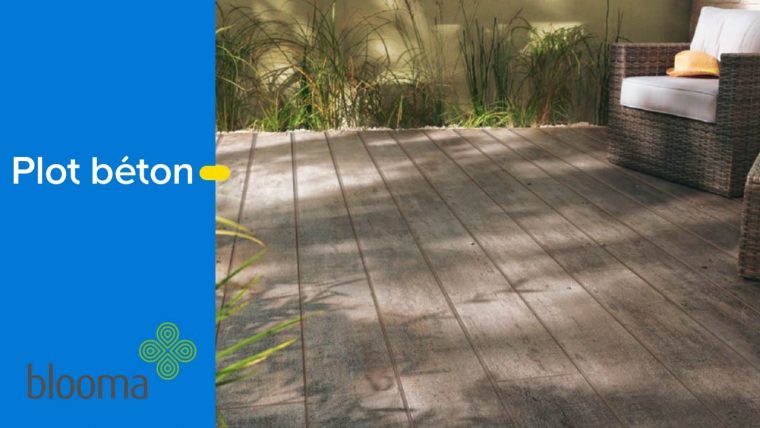 Plot En Béton Pour Terrasse - Castorama à Castorama Plots Beton Terrasse