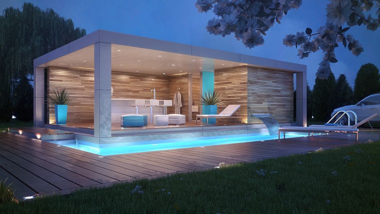 Pool House Challenge. (With Images) | Pool House Designs ... avec Idees Pool House Piscine