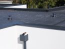 Pose De Gouttière Aluminium Et Étanchéité Toiture Terrasse destiné Toit Plat Sans Acrotère