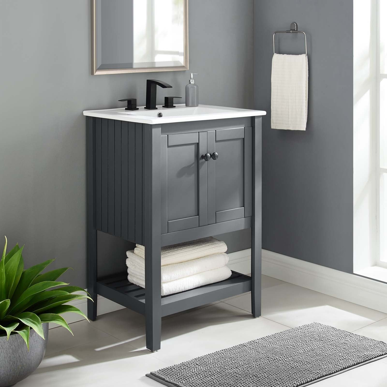 Prestige 23&quot; Bathroom Vanity Cabinet (Sink Basin Not Included) dedans Bathroom Vanity