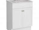 Project Source 24.5-In White Single Sink Bathroom Vanity With White  Cultured Marble Top tout Bathroom Vanity