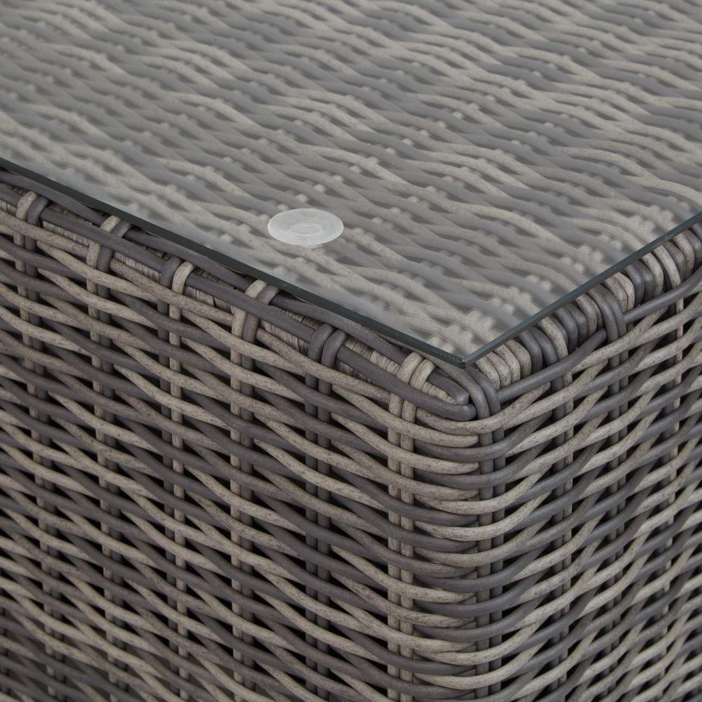 Rattan Lounge Mit Aluminiumgestell San Domino Grau tout Tectake 800694