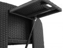 Rattan Sofa Mit Aluminiumgestell Kreta Schwarz destiné Tectake 800694