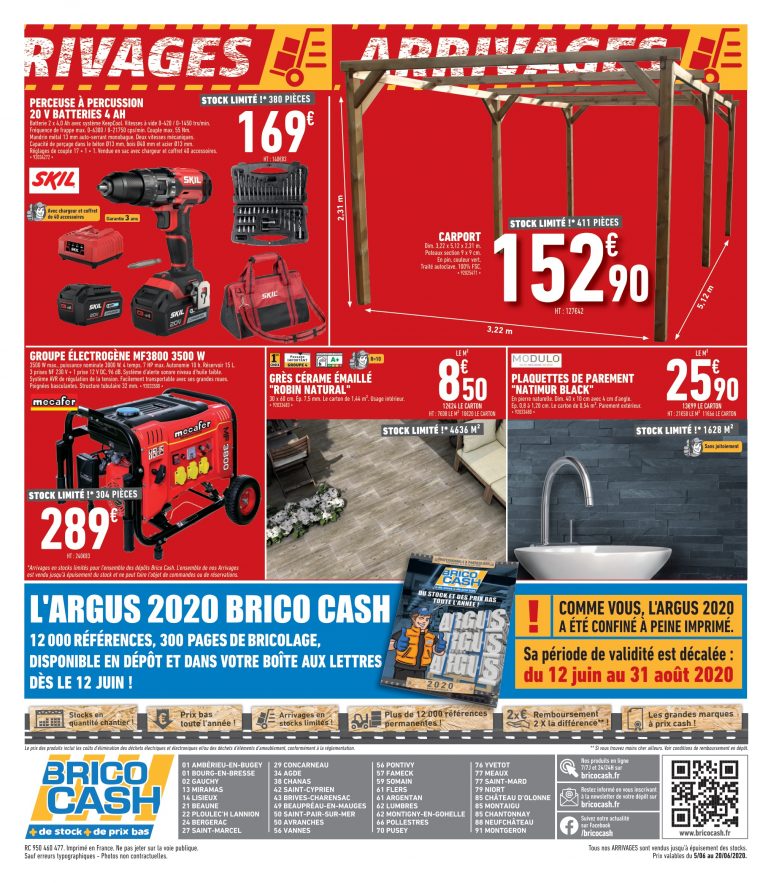 Réduction Pour Carport Dans Le Catalogue Brico Cash - Wc ... concernant Carport Brico Cash