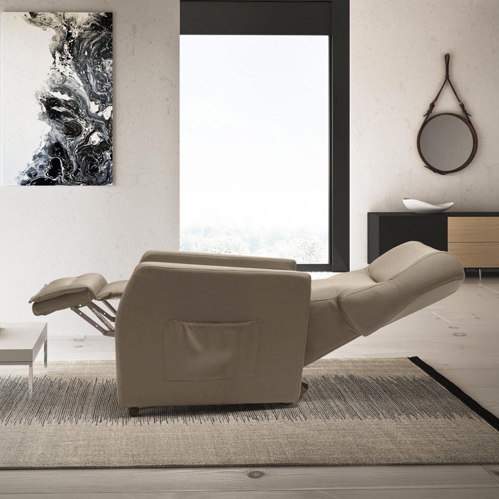 Relaxsessel 2 Motoren Mit Bettposition In Italien Swan Gemacht serapportantà Fauteuil Relax Design Italien
