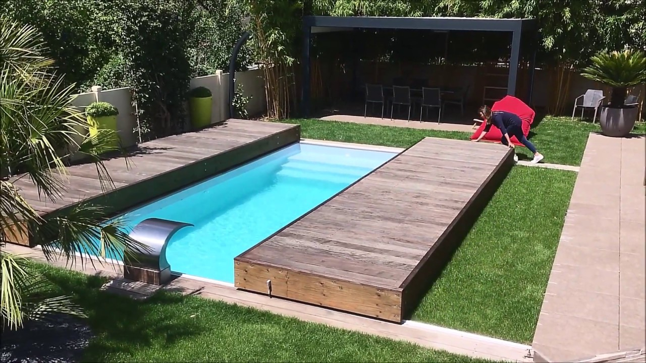 Rolling-Deck® : Terrasse Mobile De Piscine En 2 Modules En Bois Exotique pour Terrasse Mobile Piscine Prix