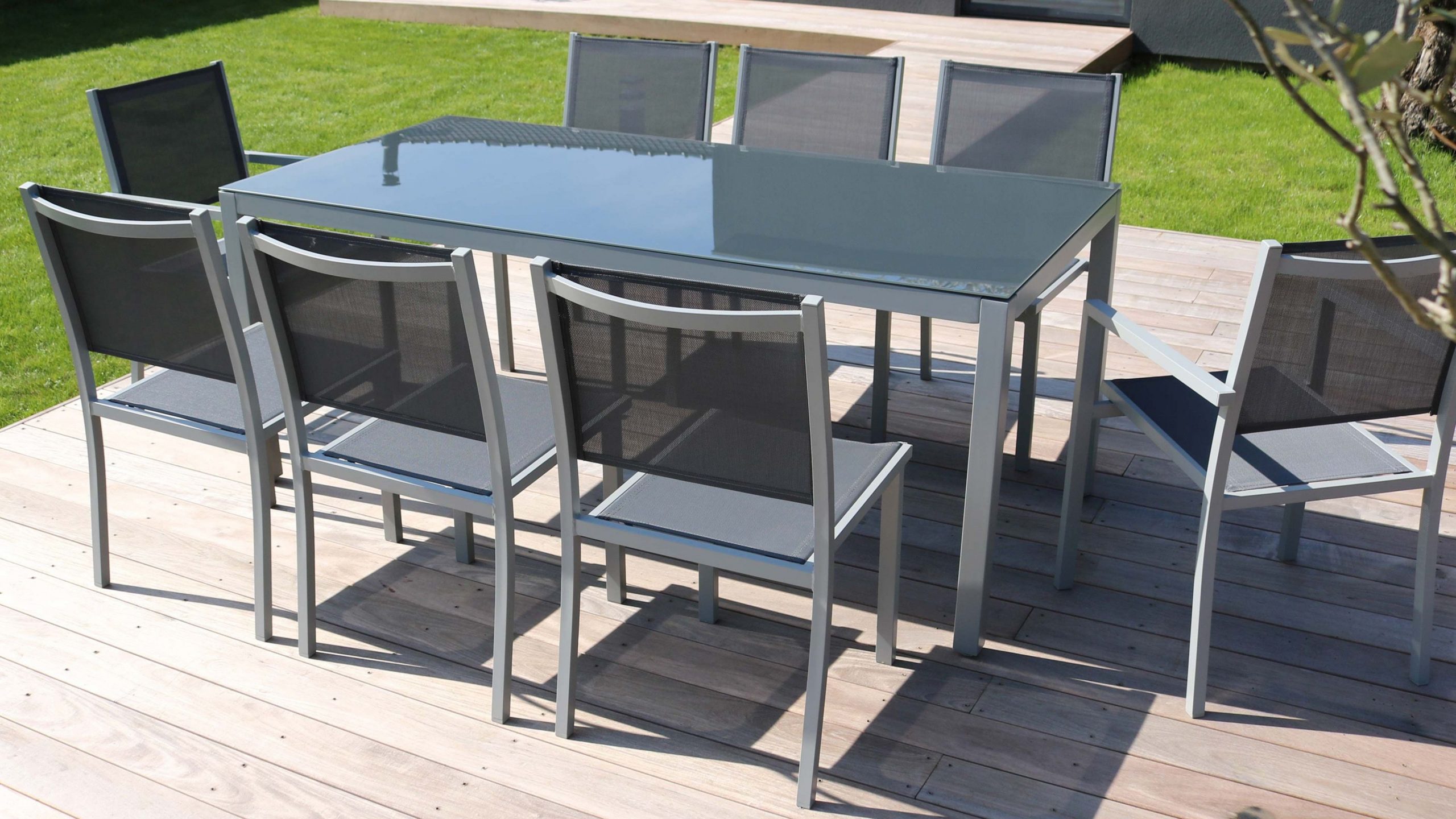 Salon De Jardin | Aluminum Table, House Design, Bar Table dedans Salon De Jardin Design Luxe