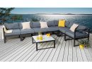 Salon De Jardin D'angle Milos 7 Places + Housse - Aluminium ... concernant Vente Privee Salon De Jardin