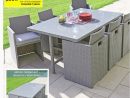 Salon De Jardin Resine Tressee Encastrable 8 Places ... pour Salon Jardin Tresse Carrefour