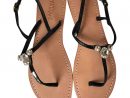 Sandales Spartiates En Cuir encequiconcerne Cuir Mystique