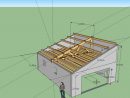 Schema Charpente 1 Pente | Toiture, Terrasse Beton, Plancher ... avec Faire Un Toit Plat En Bois