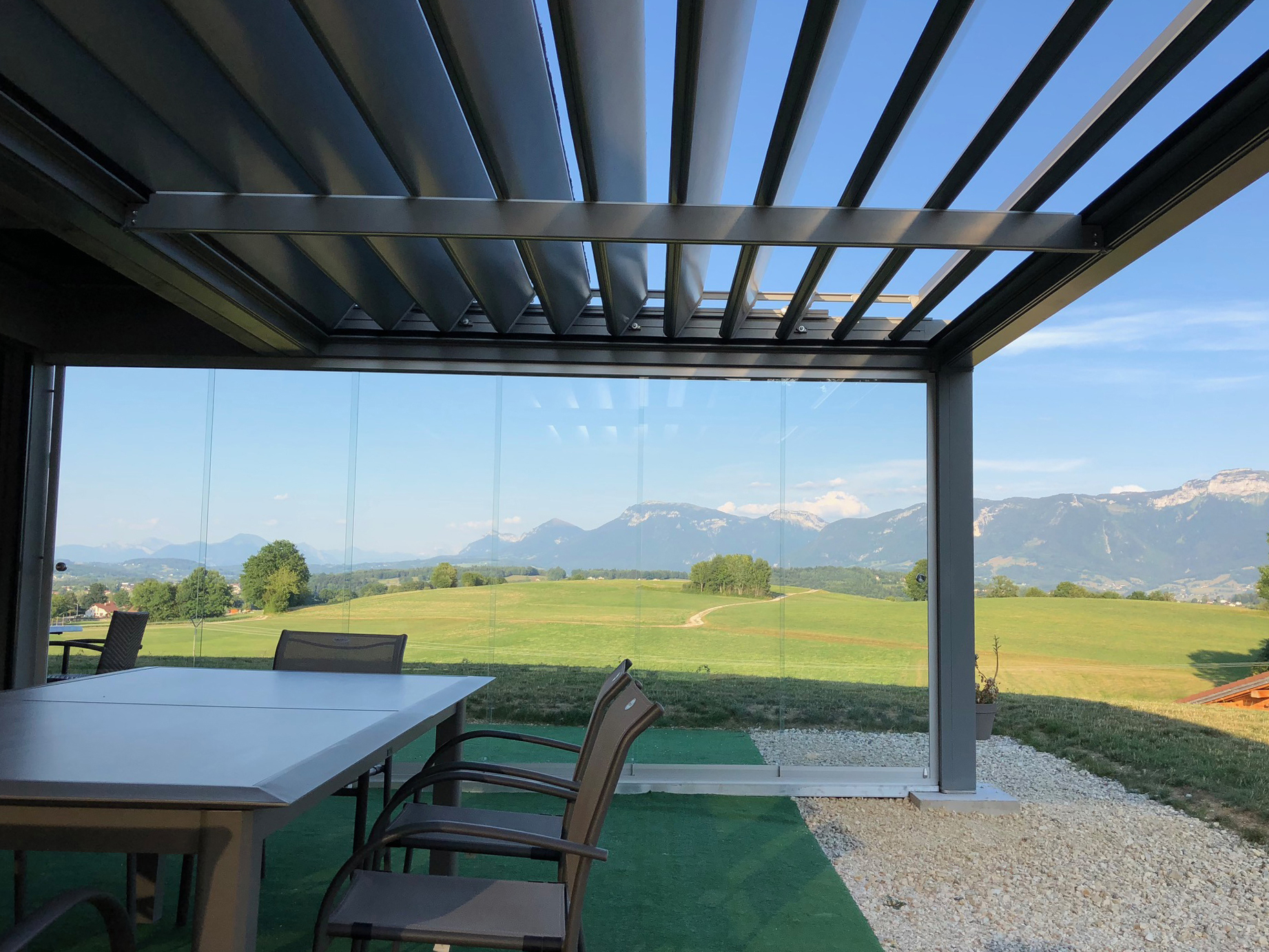 Shade Con Tetto Orientabile - Gazebo, Pergole Bioclimatiche ... tout Gazebo Alluminio Naterial&quot; Agora&quot;