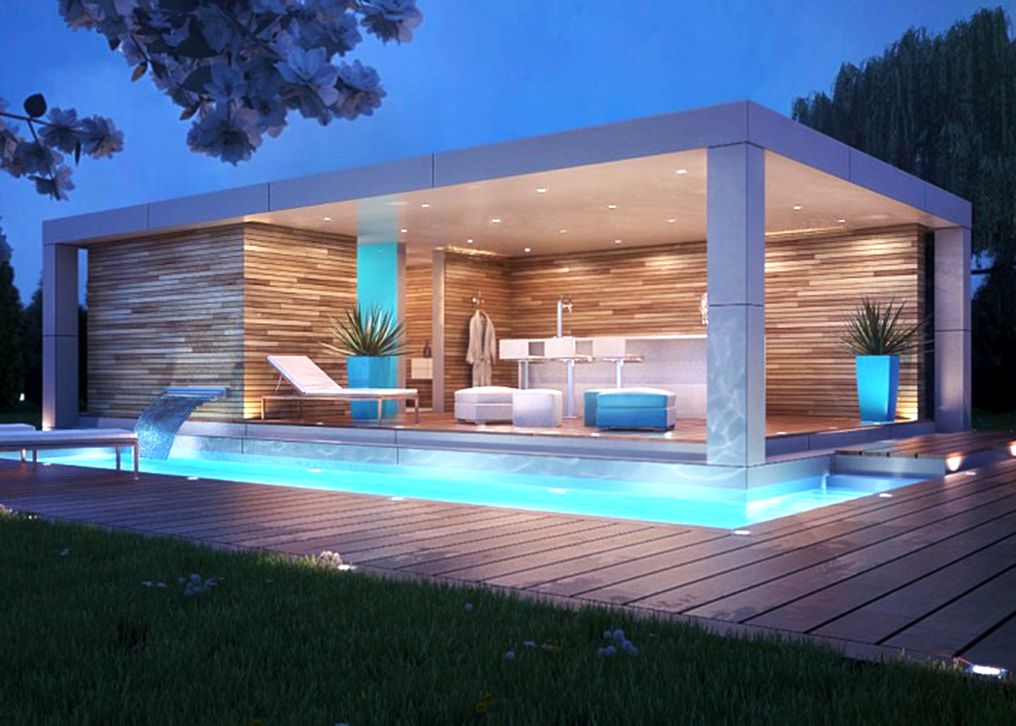 Simple Modern Gazebo Designs And Plans | Modern Gazebo ... intérieur Pool House Plans Idees