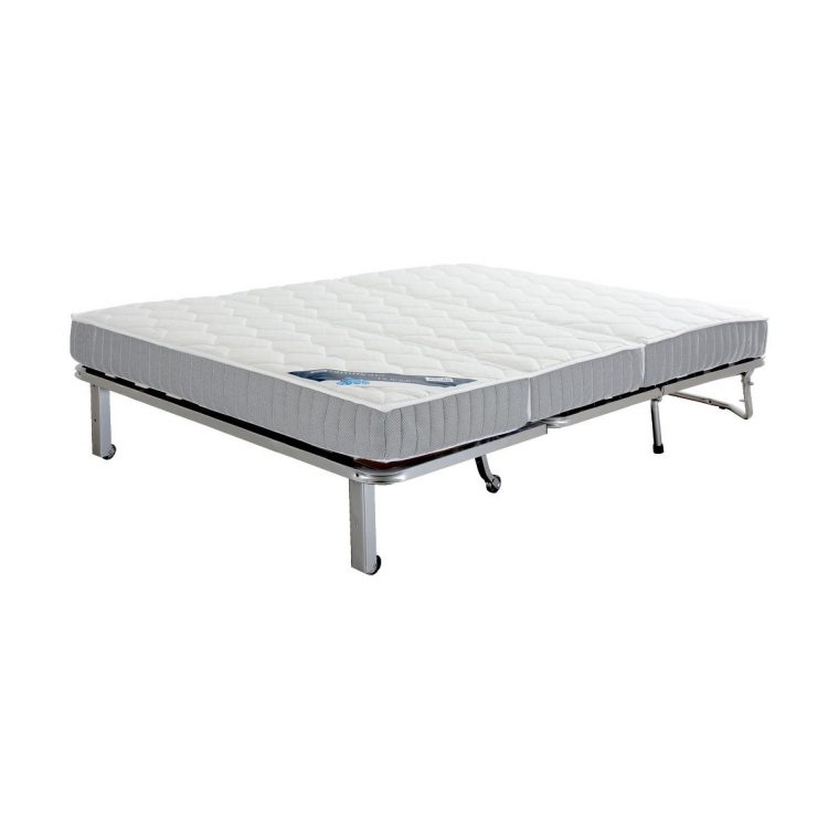 Structure De Bz 160Cm Avec Matelas Simmons 15Cm - Alinéa ... à Structure Bz 160X200