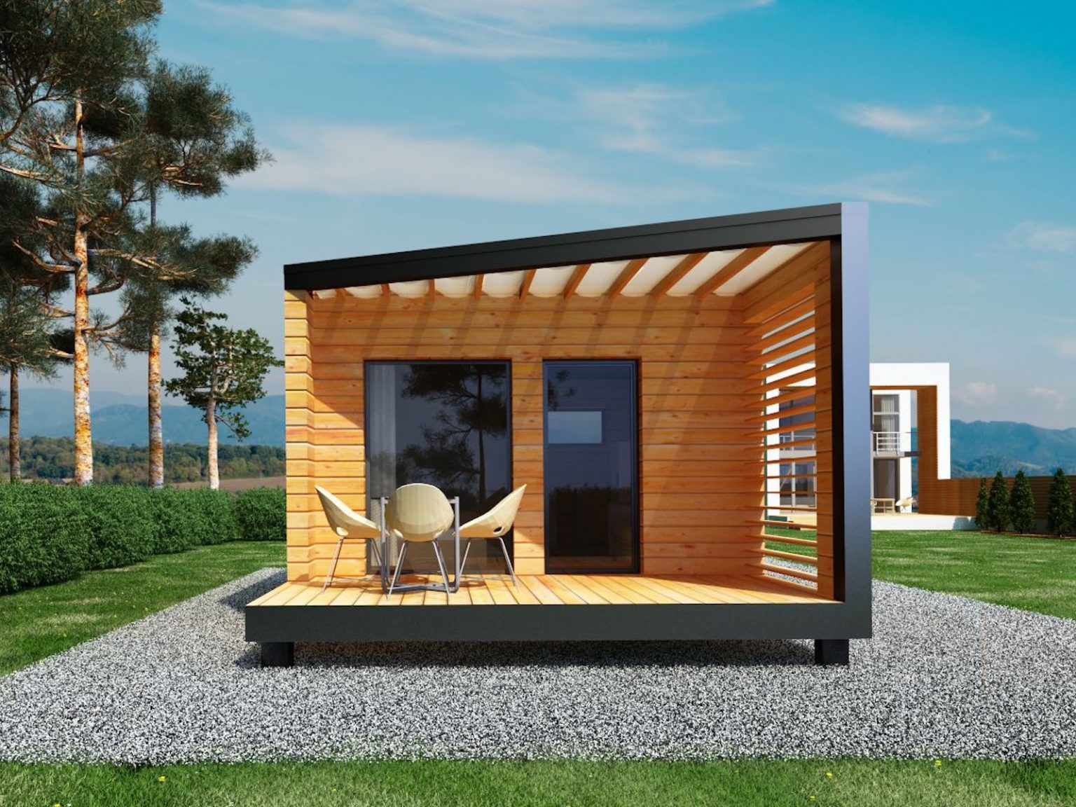 chalet pour jardin habitable